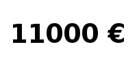 11000 €